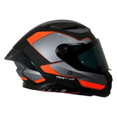 Casco Spartan Panther Sv Gale Negro Mate Gris Rojo